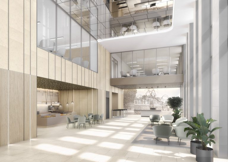 Lobby in the office area